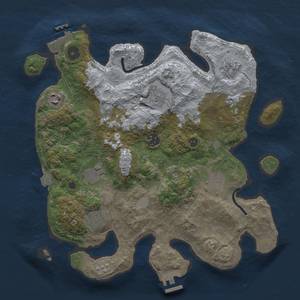 Thumbnail Rust Map: Procedural Map, Size: 3400, Seed: 917479592, 16 Monuments