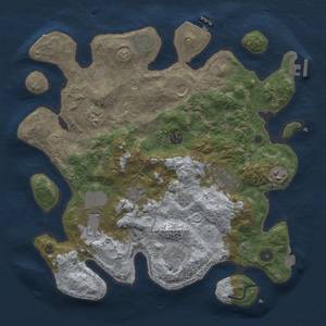 Thumbnail Rust Map: Procedural Map, Size: 3800, Seed: 27184170, 18 Monuments