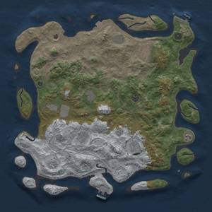 Thumbnail Rust Map: Procedural Map, Size: 4500, Seed: 837333775, 19 Monuments