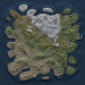 Thumbnail Rust Map: Procedural Map, Size: 4000, Seed: 1560835952, 18 Monuments