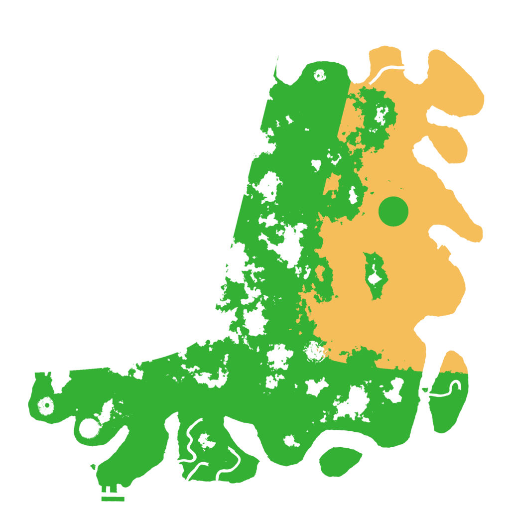 Biome Rust Map: Procedural Map, Size: 4500, Seed: 123545