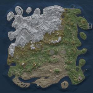 Thumbnail Rust Map: Procedural Map, Size: 4500, Seed: 288822050, 19 Monuments