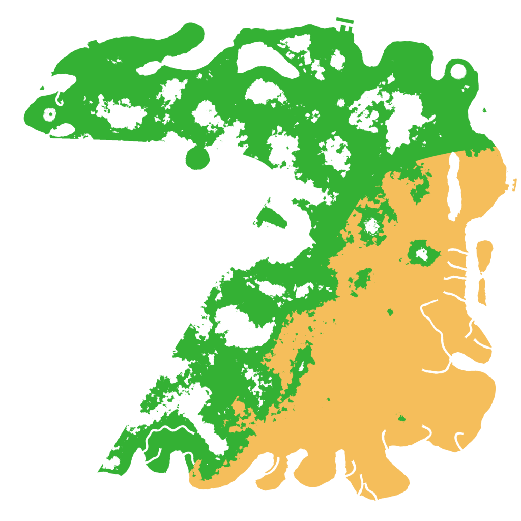 Biome Rust Map: Procedural Map, Size: 6000, Seed: 121111