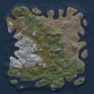 Thumbnail Rust Map: Procedural Map, Size: 4500, Seed: 272296280, 19 Monuments