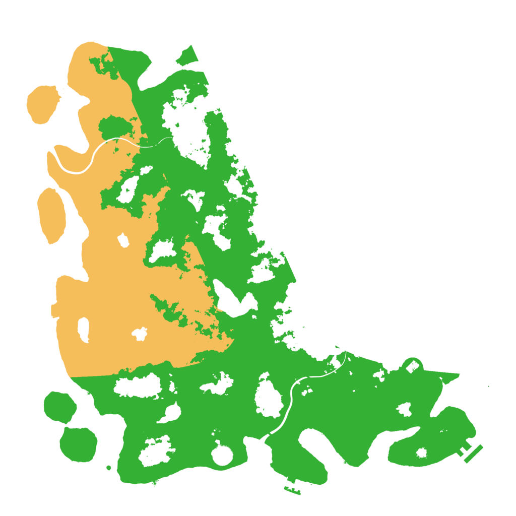 Biome Rust Map: Procedural Map, Size: 4500, Seed: 1762892124