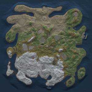 Thumbnail Rust Map: Procedural Map, Size: 4000, Seed: 1454948047, 19 Monuments