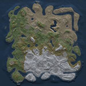 Thumbnail Rust Map: Procedural Map, Size: 4500, Seed: 1771959555, 16 Monuments