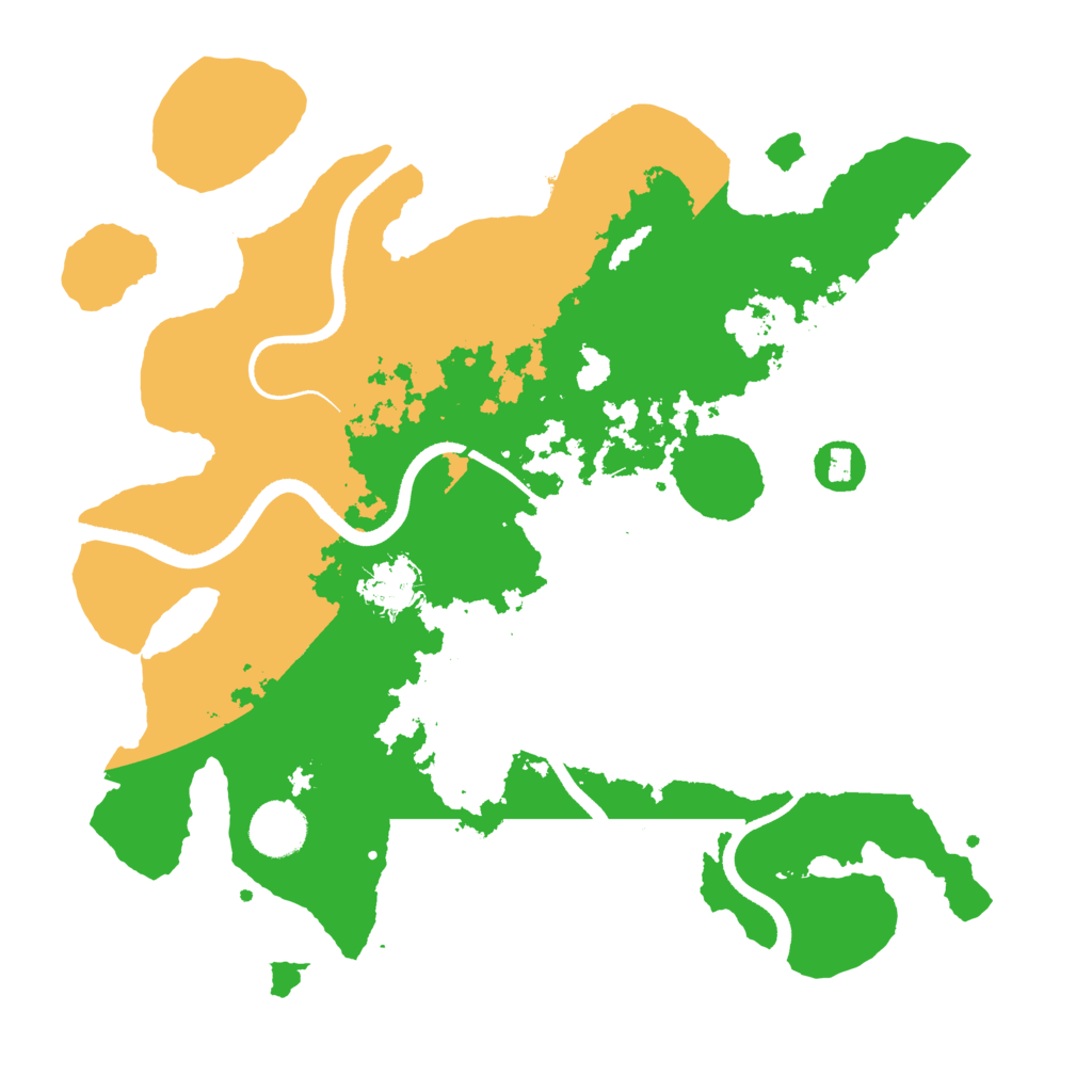 Biome Rust Map: Procedural Map, Size: 3500, Seed: 16384