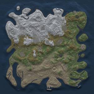 Thumbnail Rust Map: Procedural Map, Size: 4250, Seed: 1105488144, 19 Monuments