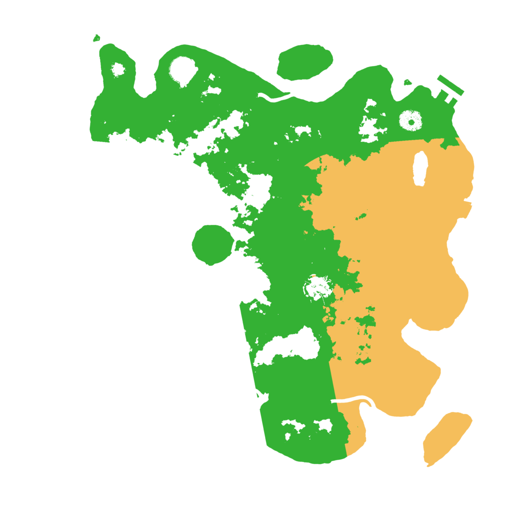 Biome Rust Map: Procedural Map, Size: 3500, Seed: 91115823