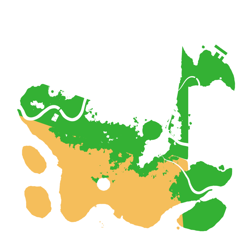 Biome Rust Map: Procedural Map, Size: 3500, Seed: 303879218