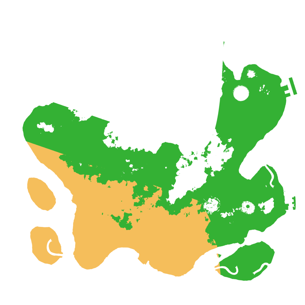 Biome Rust Map: Procedural Map, Size: 3500, Seed: 303879218