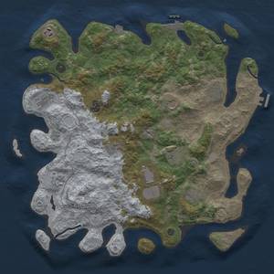 Thumbnail Rust Map: Procedural Map, Size: 4200, Seed: 778673235, 19 Monuments