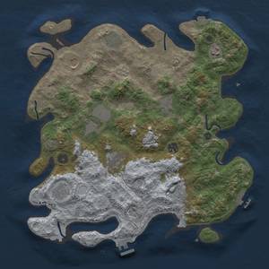 Thumbnail Rust Map: Procedural Map, Size: 3900, Seed: 547855, 18 Monuments