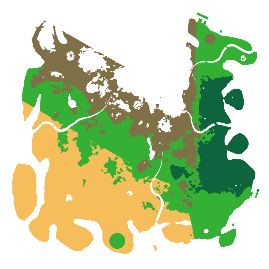 Biome Rust Map: Procedural Map, Size: 4500, Seed: 329374979