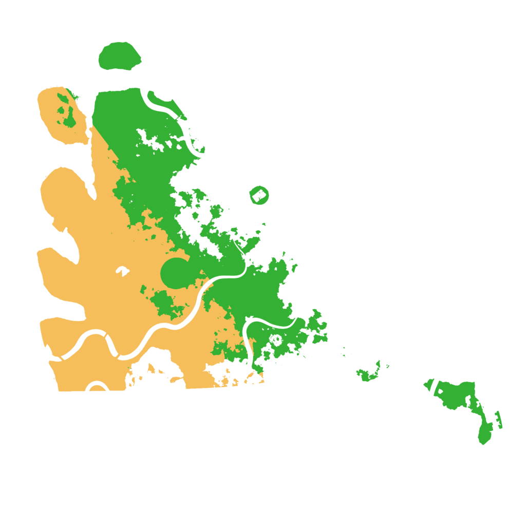 Biome Rust Map: Procedural Map, Size: 4500, Seed: 678910