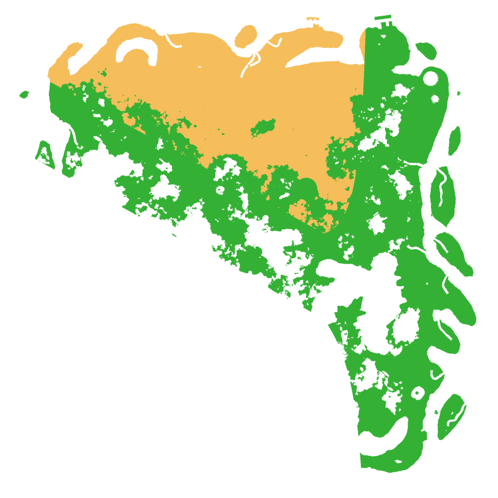 Biome Rust Map: Procedural Map, Size: 6000, Seed: 1652147373