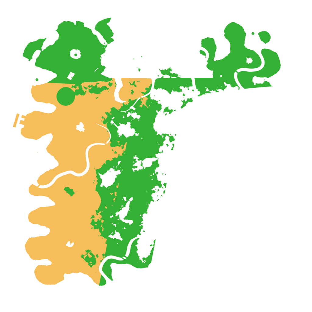 Biome Rust Map: Procedural Map, Size: 4500, Seed: 442778619