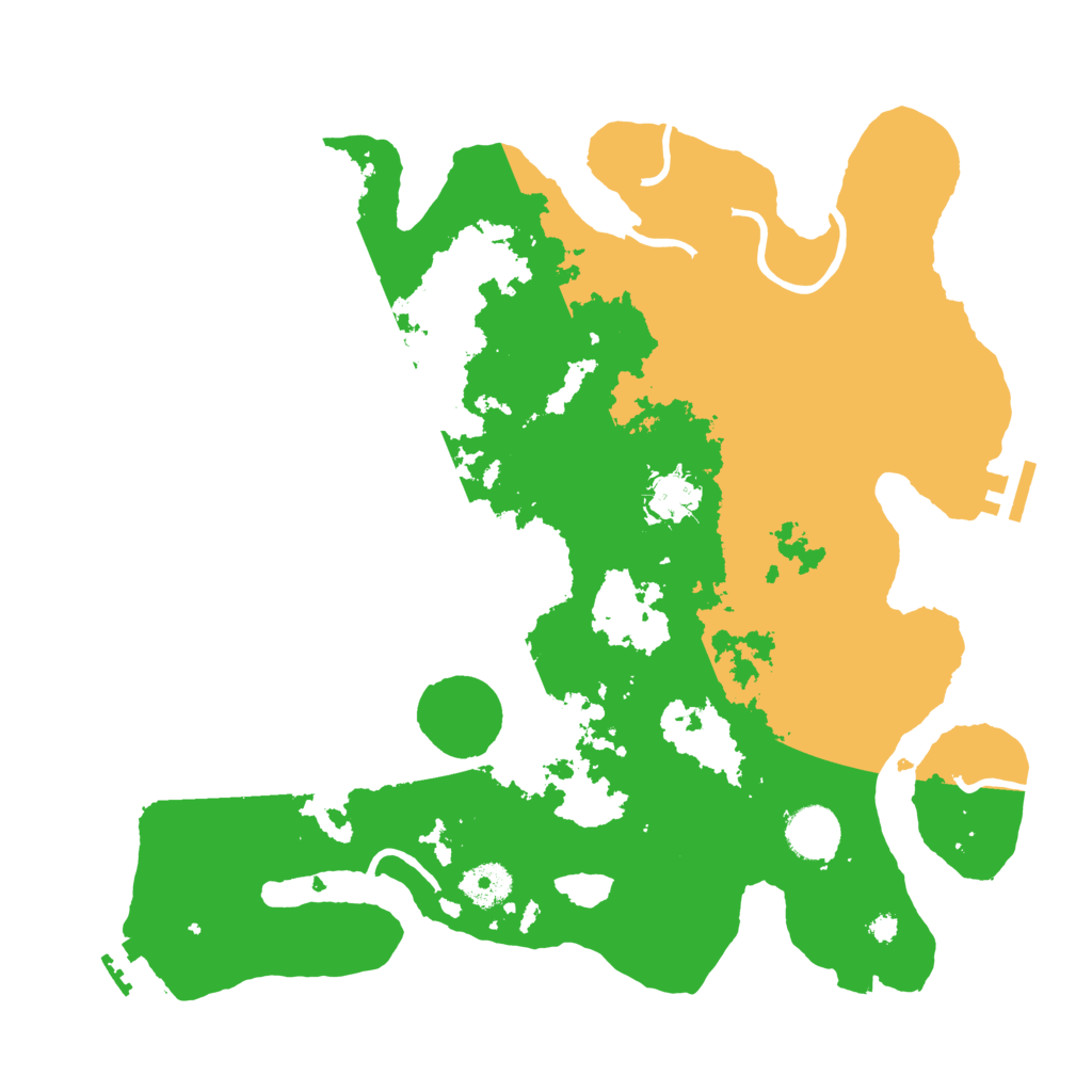 Biome Rust Map: Procedural Map, Size: 3600, Seed: 14913601