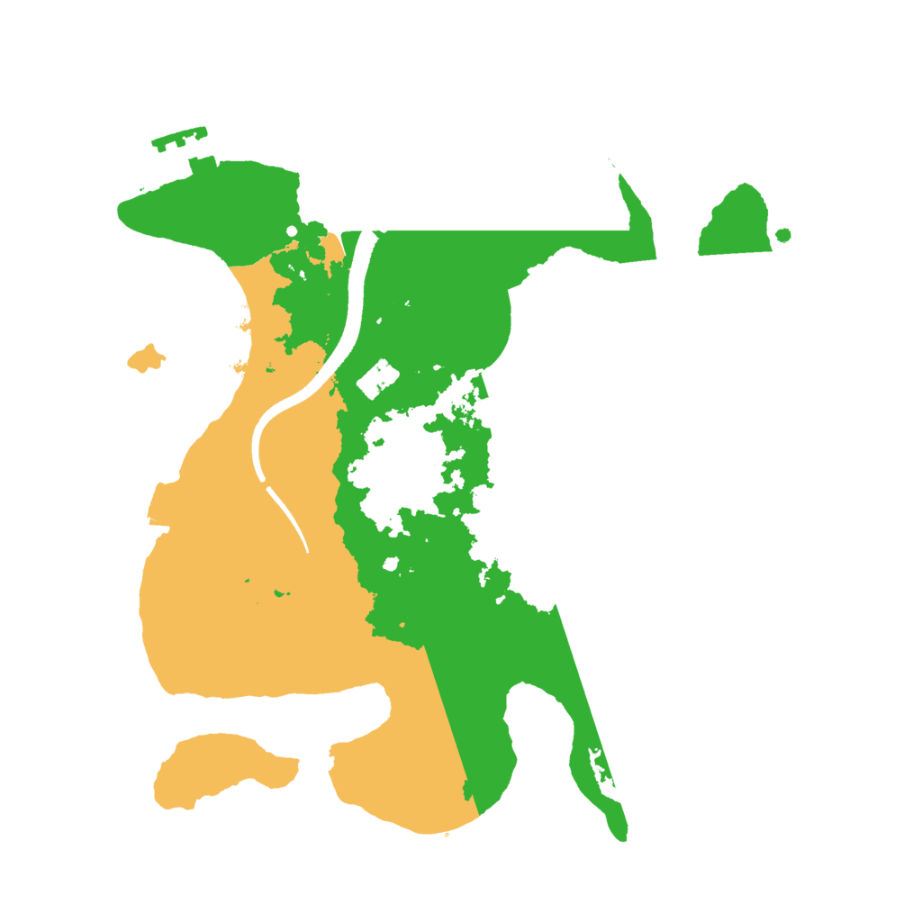 Biome Rust Map: Procedural Map, Size: 2500, Seed: 122766355