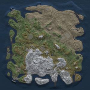 Thumbnail Rust Map: Procedural Map, Size: 4500, Seed: 8964813, 19 Monuments