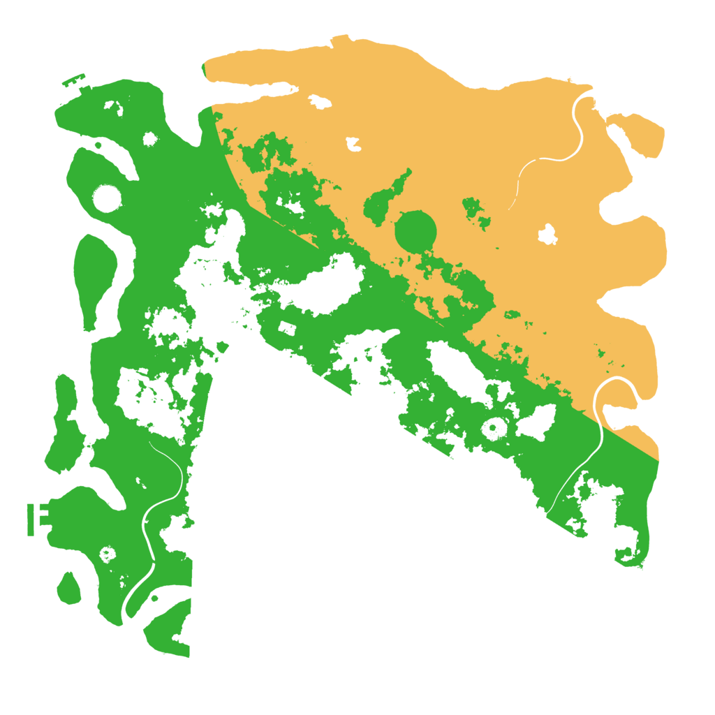 Biome Rust Map: Procedural Map, Size: 4500, Seed: 8964813