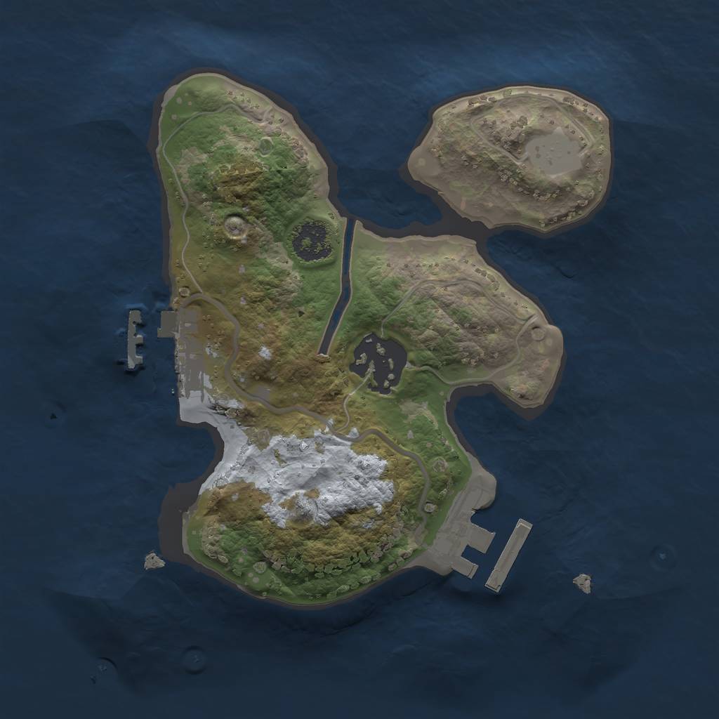 Rust Map: Procedural Map, Size: 1900, Seed: 1879826354, 6 Monuments