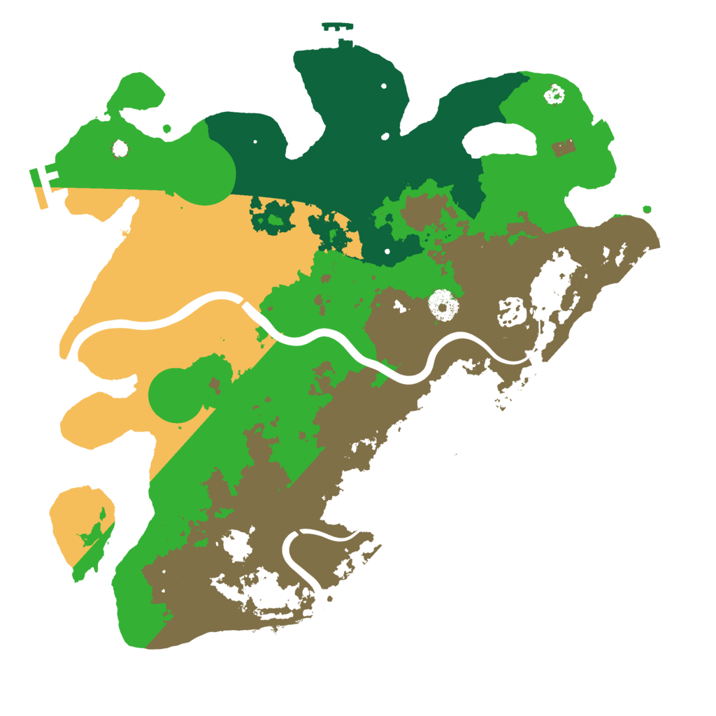 Biome Rust Map: Procedural Map, Size: 3500, Seed: 901178667