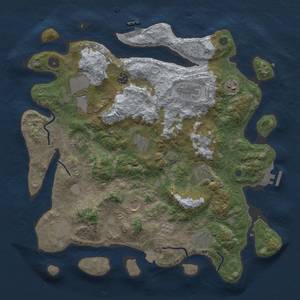 Thumbnail Rust Map: Procedural Map, Size: 4000, Seed: 1499656646, 19 Monuments