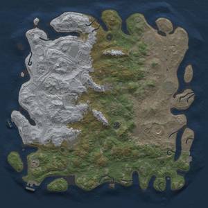 Thumbnail Rust Map: Procedural Map, Size: 4750, Seed: 1793663445, 19 Monuments