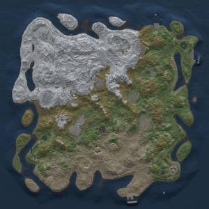 Thumbnail Rust Map: Procedural Map, Size: 4500, Seed: 1963350097, 19 Monuments