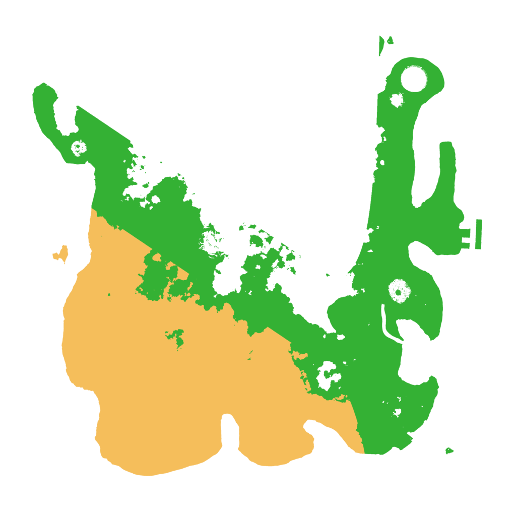 Biome Rust Map: Procedural Map, Size: 3500, Seed: 977409405