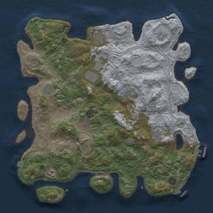 Thumbnail Rust Map: Procedural Map, Size: 4250, Seed: 922309742, 19 Monuments