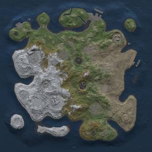 Thumbnail Rust Map: Procedural Map, Size: 3250, Seed: 478927747, 16 Monuments