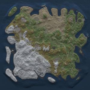 Thumbnail Rust Map: Procedural Map, Size: 4500, Seed: 20240905, 19 Monuments