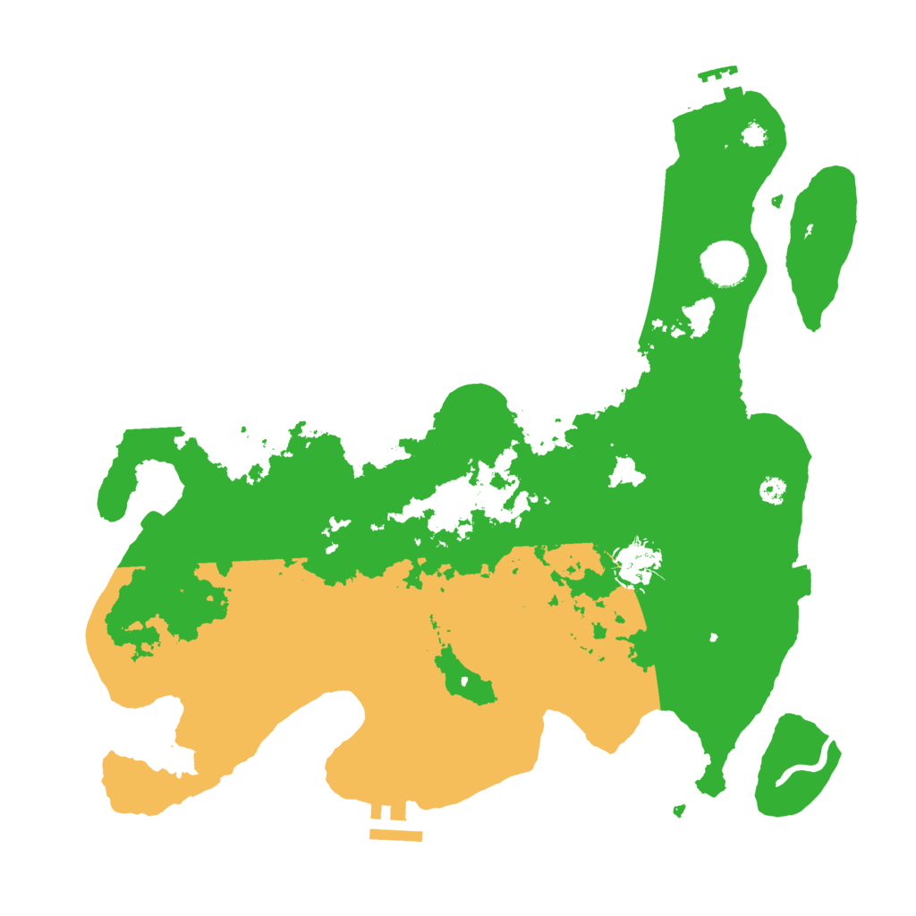Biome Rust Map: Procedural Map, Size: 3500, Seed: 838895762