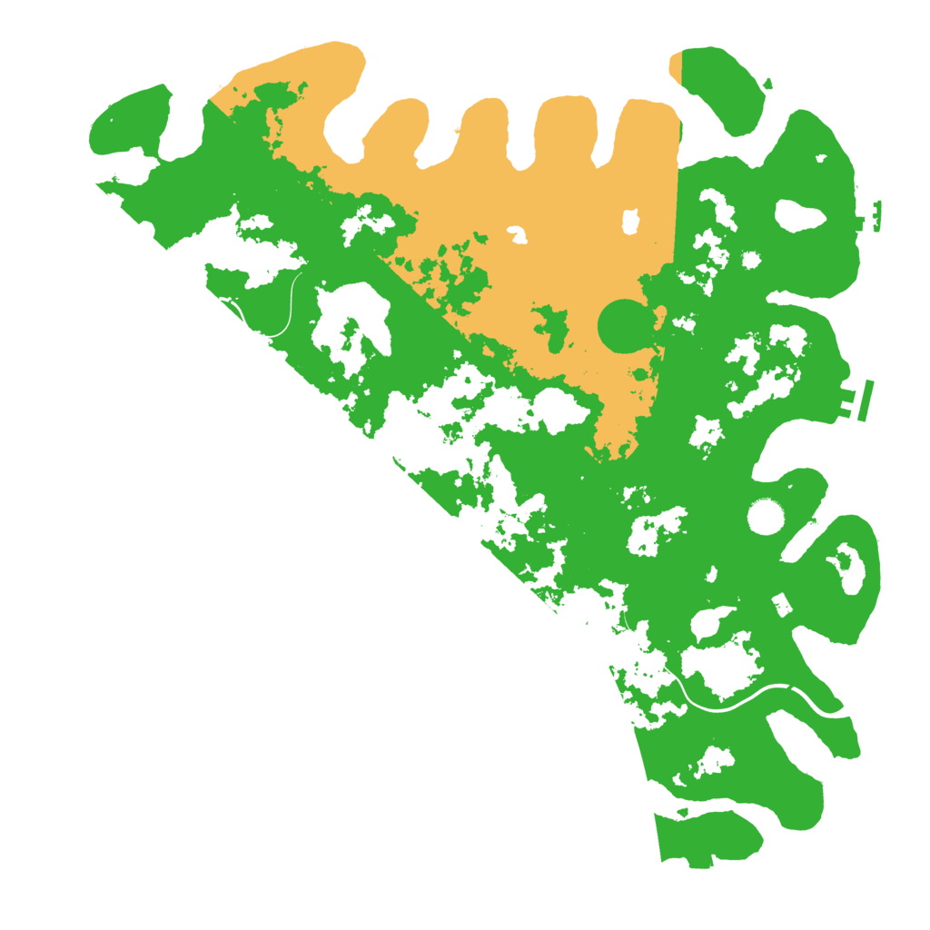 Biome Rust Map: Procedural Map, Size: 4500, Seed: 1141196207