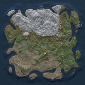 Thumbnail Rust Map: Procedural Map, Size: 4250, Seed: 1127683187, 18 Monuments