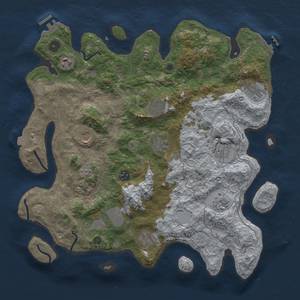 Thumbnail Rust Map: Procedural Map, Size: 4000, Seed: 1452694330, 19 Monuments