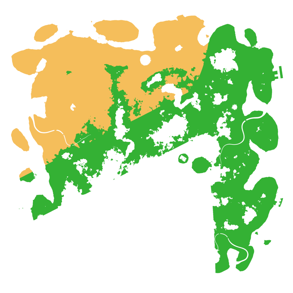 Biome Rust Map: Procedural Map, Size: 4850, Seed: 2424