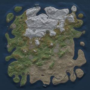 Thumbnail Rust Map: Procedural Map, Size: 4500, Seed: 677148306, 19 Monuments