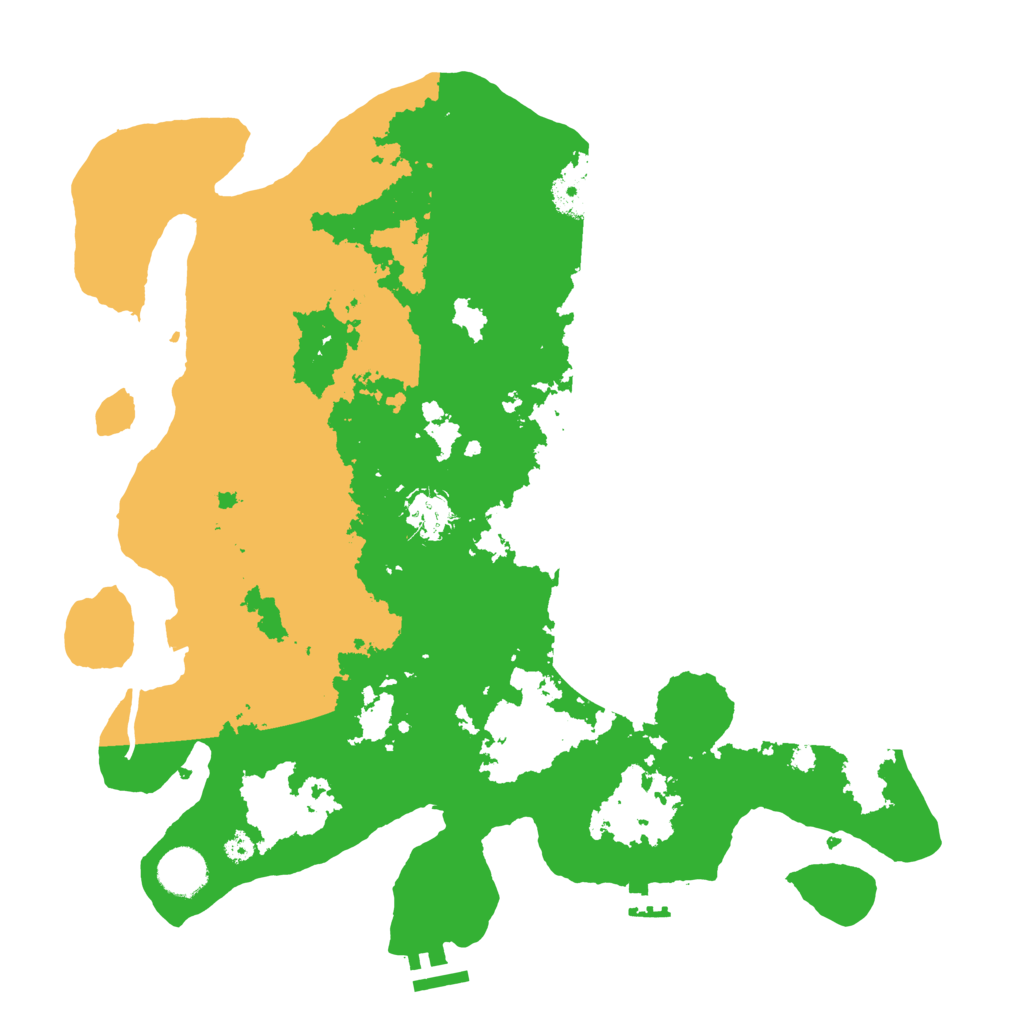 Biome Rust Map: Procedural Map, Size: 3700, Seed: 524600164