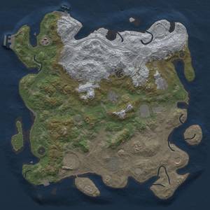 Thumbnail Rust Map: Procedural Map, Size: 4250, Seed: 381872951, 19 Monuments