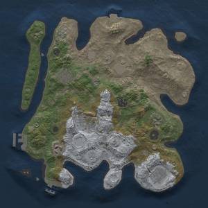 Thumbnail Rust Map: Procedural Map, Size: 3200, Seed: 491632097, 16 Monuments