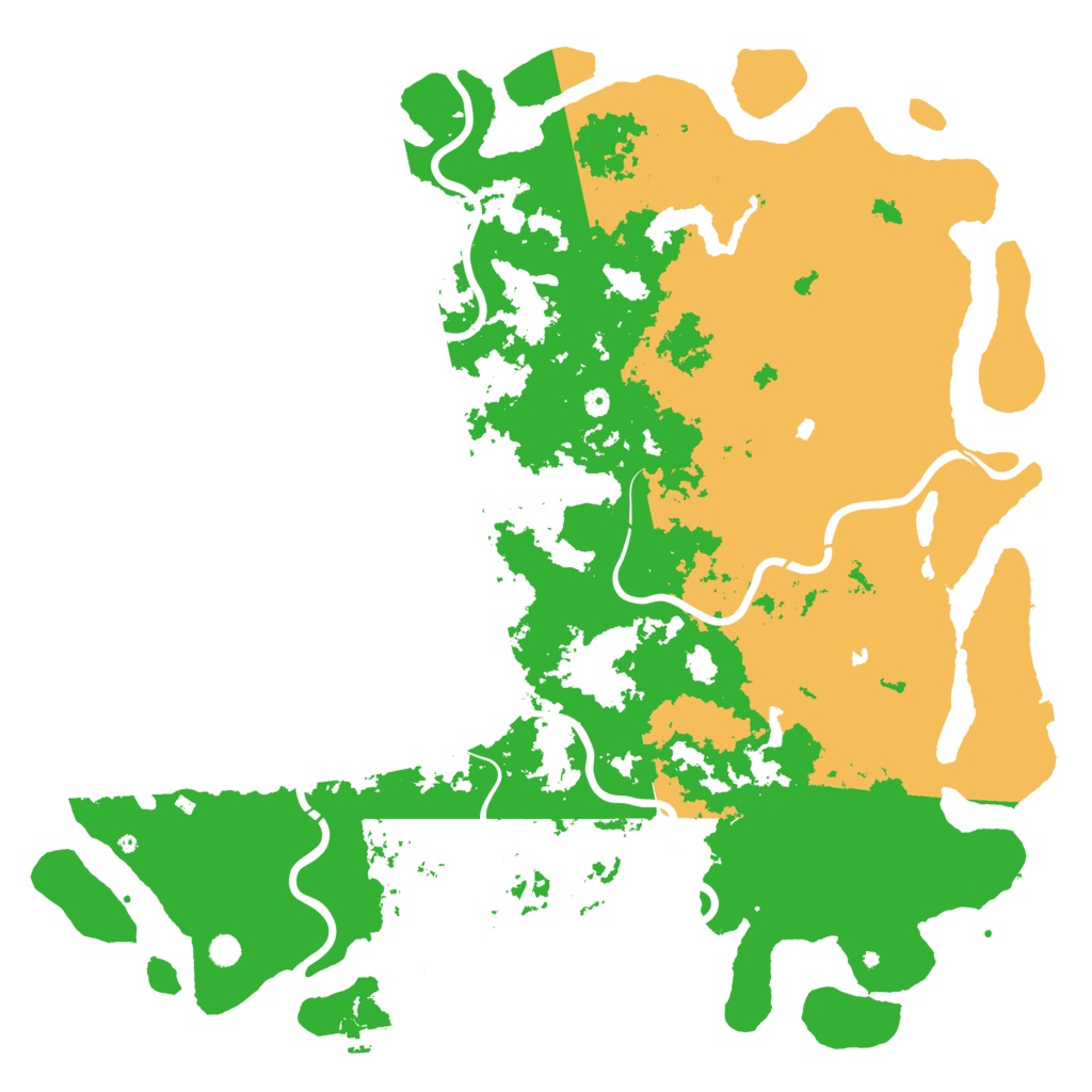 Biome Rust Map: Procedural Map, Size: 6000, Seed: 16739230
