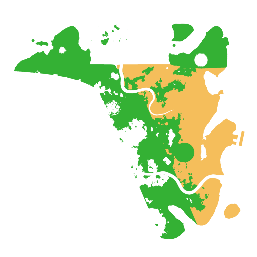 Biome Rust Map: Procedural Map, Size: 3500, Seed: 478927747
