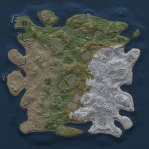 Thumbnail Rust Map: Procedural Map, Size: 4250, Seed: 622132834, 19 Monuments