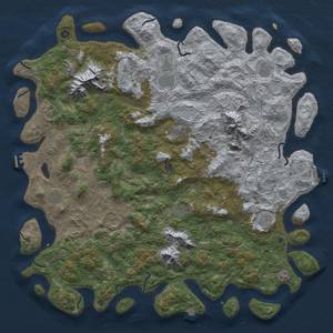 Thumbnail Rust Map: Procedural Map, Size: 5750, Seed: 3456, 19 Monuments