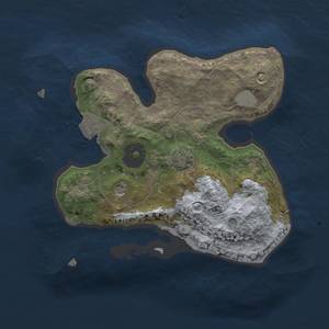 Thumbnail Rust Map: Procedural Map, Size: 2000, Seed: 22334, 5 Monuments