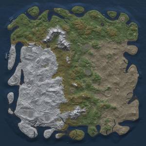 Thumbnail Rust Map: Procedural Map, Size: 6000, Seed: 1239922618, 19 Monuments